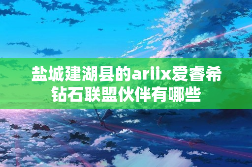 盐城建湖县的ariix爱睿希钻石联盟伙伴有哪些