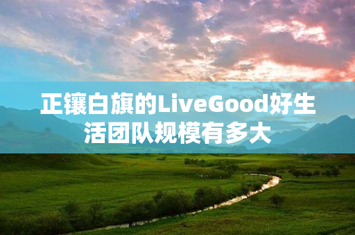 正镶白旗的LiveGood好生活团队规模有多大