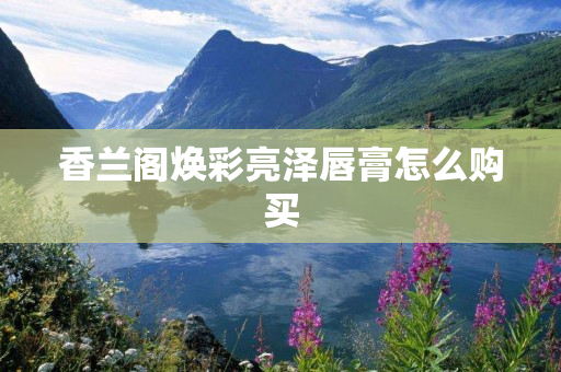 香兰阁焕彩亮泽唇膏怎么购买