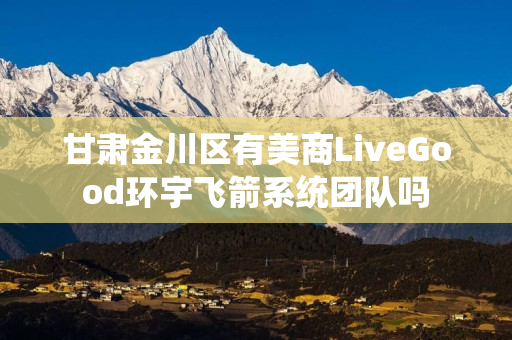 甘肃金川区有美商LiveGood环宇飞箭系统团队吗