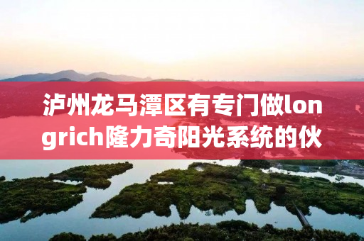 泸州龙马潭区有专门做longrich隆力奇阳光系统的伙伴吗