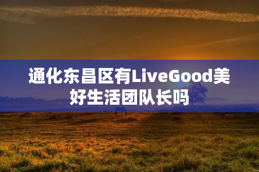 通化东昌区有LiveGood美好生活团队长吗