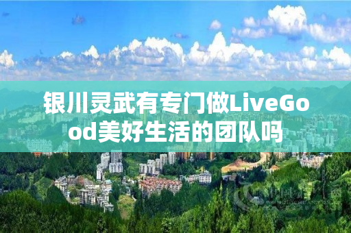 银川灵武有专门做LiveGood美好生活的团队吗