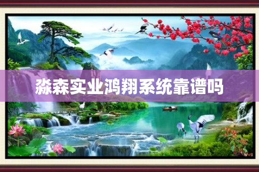 淼森实业鸿翔系统靠谱吗