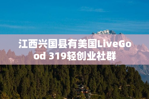 江西兴国县有美国LiveGood 319轻创业社群