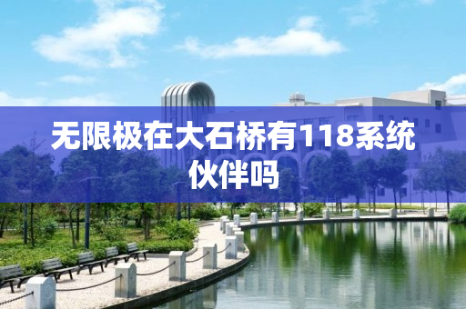 无限极在大石桥有118系统伙伴吗