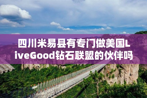 四川米易县有专门做美国LiveGood钻石联盟的伙伴吗