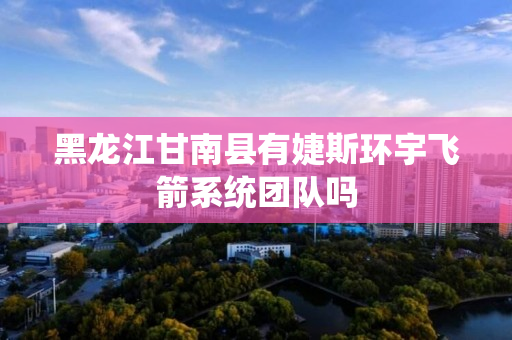 黑龙江甘南县有婕斯环宇飞箭系统团队吗