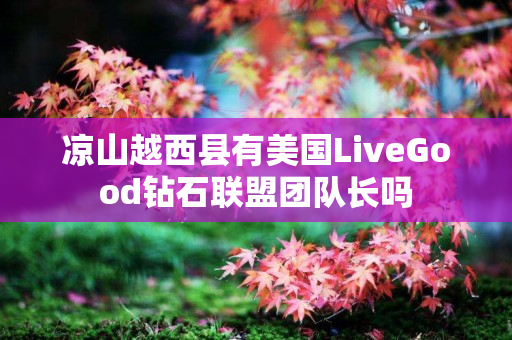 凉山越西县有美国LiveGood钻石联盟团队长吗