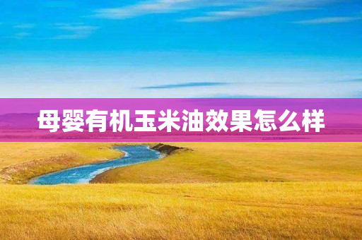 母婴有机玉米油效果怎么样