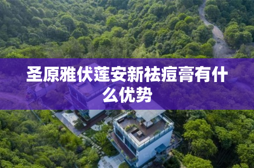 圣原雅伏莲安新祛痘膏有什么优势