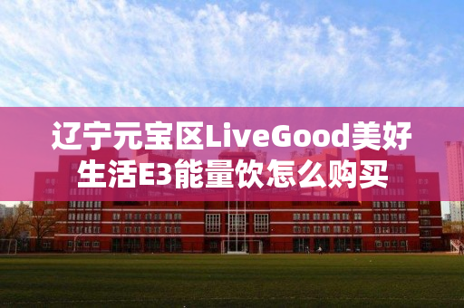 辽宁元宝区LiveGood美好生活E3能量饮怎么购买