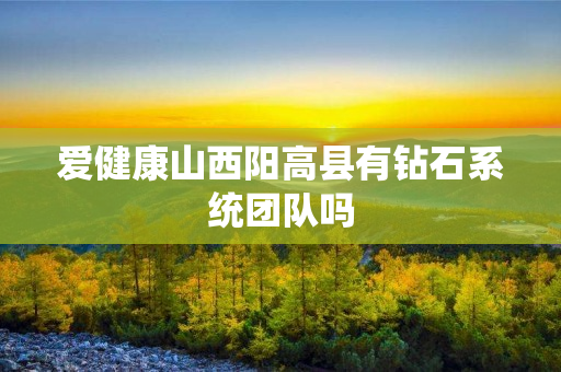 爱健康山西阳高县有钻石系统团队吗