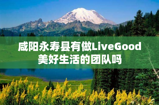 咸阳永寿县有做LiveGood美好生活的团队吗