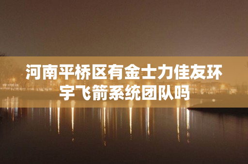 河南平桥区有金士力佳友环宇飞箭系统团队吗