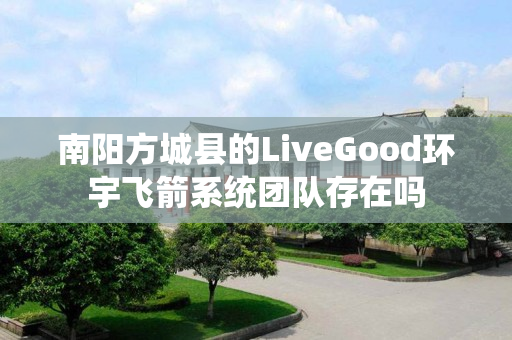 南阳方城县的LiveGood环宇飞箭系统团队存在吗