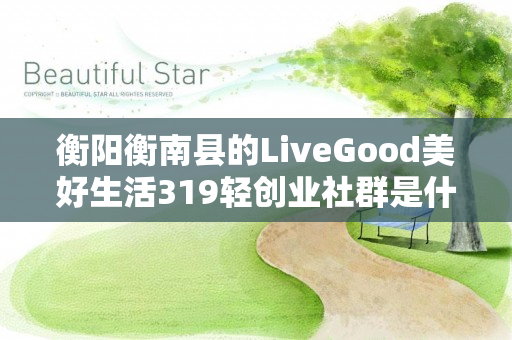衡阳衡南县的LiveGood美好生活319轻创业社群是什么