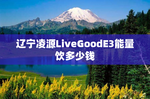 辽宁凌源LiveGoodE3能量饮多少钱