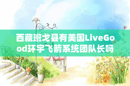 西藏班戈县有美国LiveGood环宇飞箭系统团队长吗