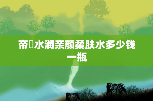 帝蘭水润亲颜柔肤水多少钱一瓶