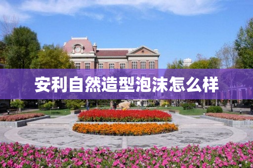 安利自然造型泡沫怎么样