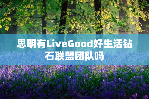 思明有LiveGood好生活钻石联盟团队吗