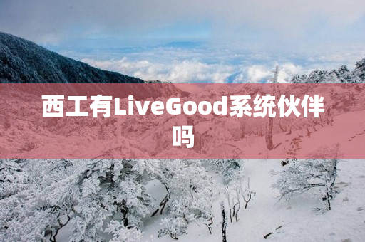 西工有LiveGood系统伙伴吗