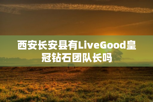 西安长安县有LiveGood皇冠钻石团队长吗