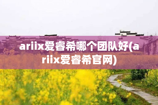 ariix爱睿希哪个团队好(ariix爱睿希官网)