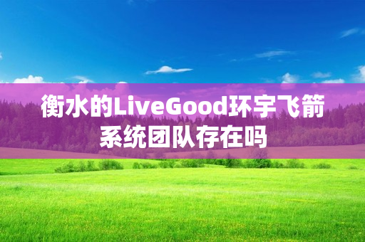 衡水的LiveGood环宇飞箭系统团队存在吗