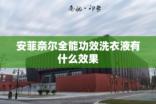 安菲奈尔全能功效洗衣液有什么效果