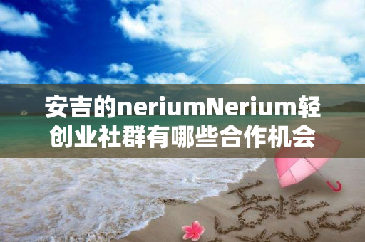 安吉的neriumNerium轻创业社群有哪些合作机会