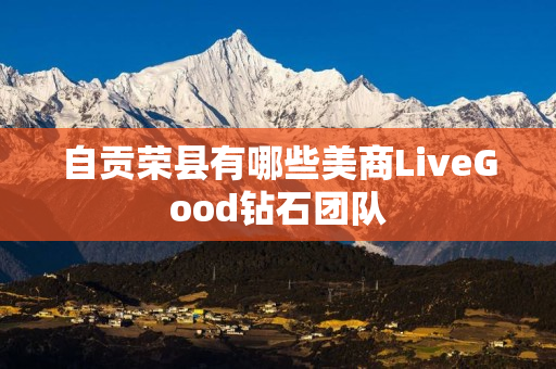 自贡荣县有哪些美商LiveGood钻石团队