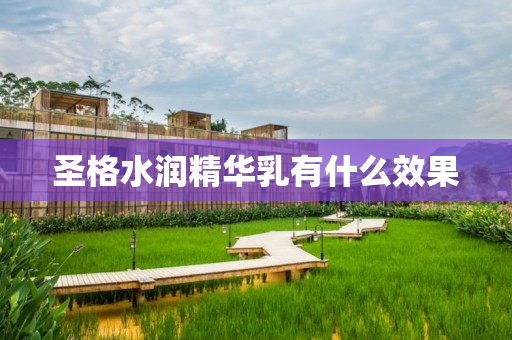圣格水润精华乳有什么效果