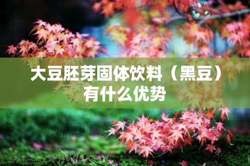 大豆胚芽固体饮料（黑豆）有什么优势