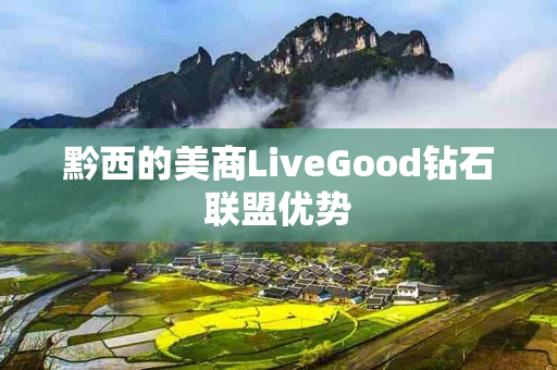 黔西的美商LiveGood钻石联盟优势