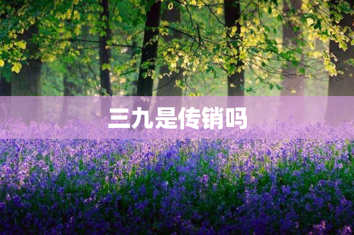 三九是传销吗