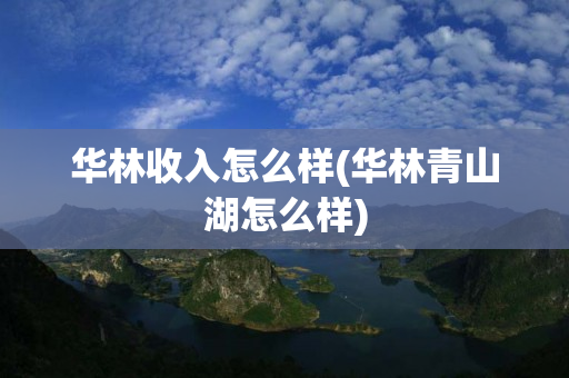 华林收入怎么样(华林青山湖怎么样)