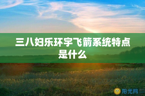 三八妇乐环宇飞箭系统特点是什么