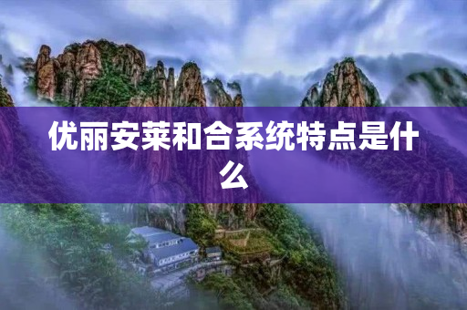 优丽安莱和合系统特点是什么