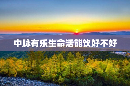 中脉有乐生命活能饮好不好