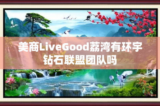 美商LiveGood荔湾有环宇钻石联盟团队吗