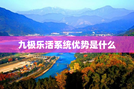 九极乐活系统优势是什么