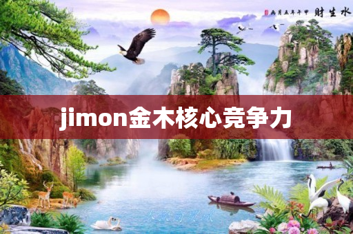 jimon金木核心竞争力