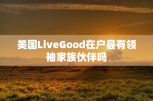 美国LiveGood在户县有领袖家族伙伴吗