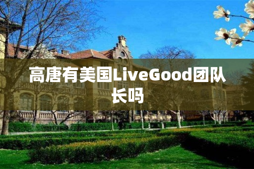 高唐有美国LiveGood团队长吗