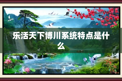 乐活天下博川系统特点是什么