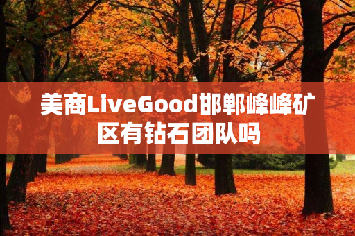 美商LiveGood邯郸峰峰矿区有钻石团队吗