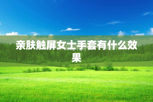 亲肤触屏女士手套有什么效果
