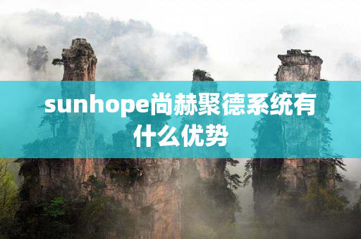 sunhope尚赫聚德系统有什么优势